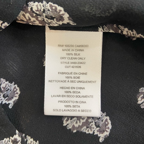 Joie Finnegan Floral Silk Sheer Blouse size XS - Picture 5 of 5